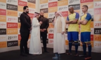 شاهد تقليد رئيس النصر مسلي آل معمر والثنائي رونالدو وتاليسكا في استوديو 23