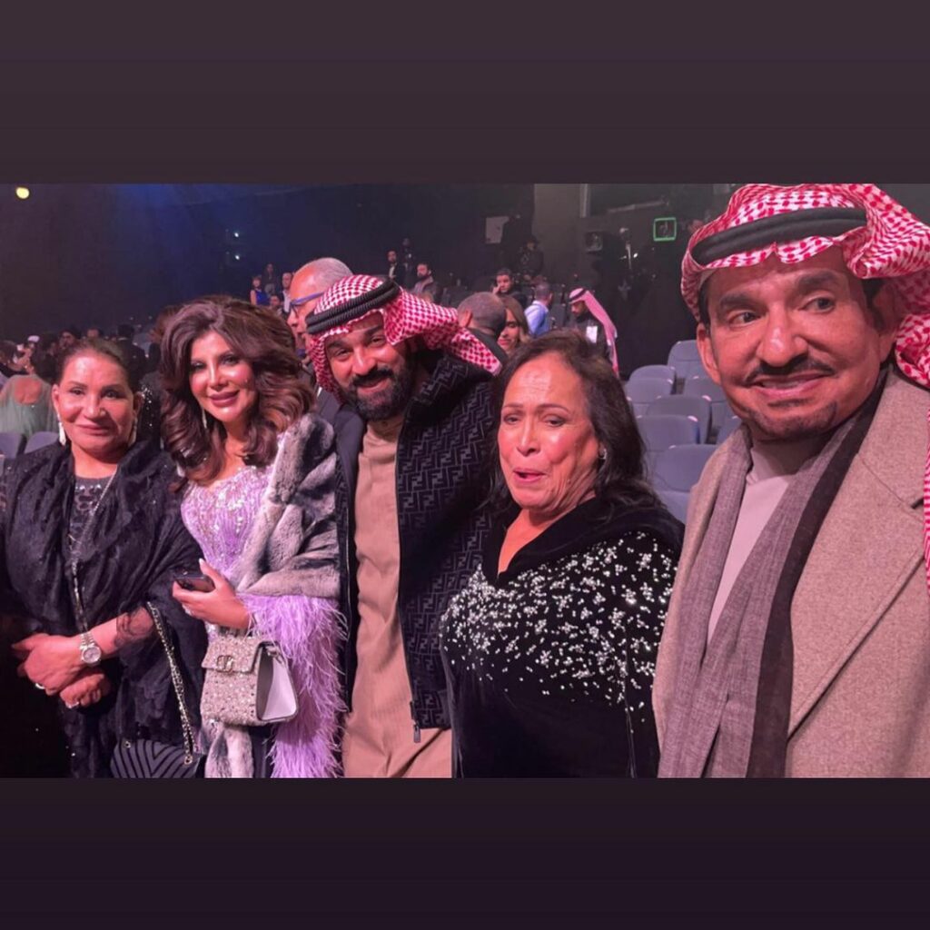 الثنائي من حفل joyawards2023 بالرياض برفقة السدحان وسعاد عبدالله وحياة الفهد