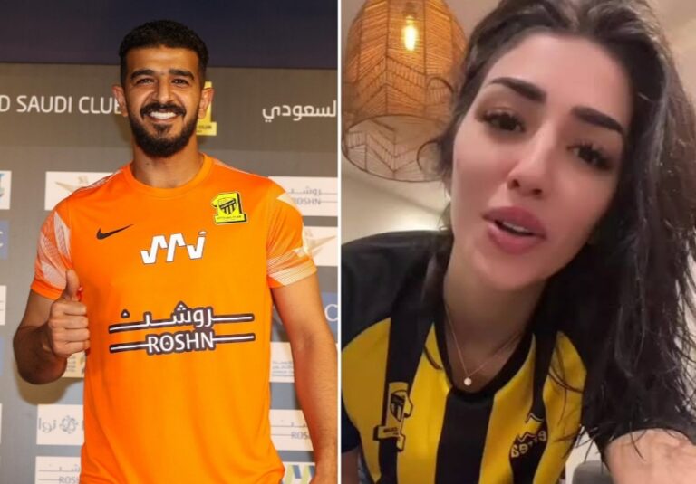 شاهد المشهورة “صوص” ترسل قبلة لحارس الاتحاد عبدالله المعيوف.. وتعلق: “حبيتك من أول صدة”